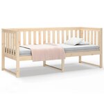 vidaXL Lit de jour sans matelas 75x190 cm bois de pin massif