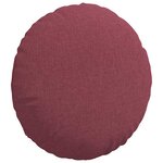 vidaXL Coussins de siège 2 pc Tissu Bordeaux Ø50 x 19 cm