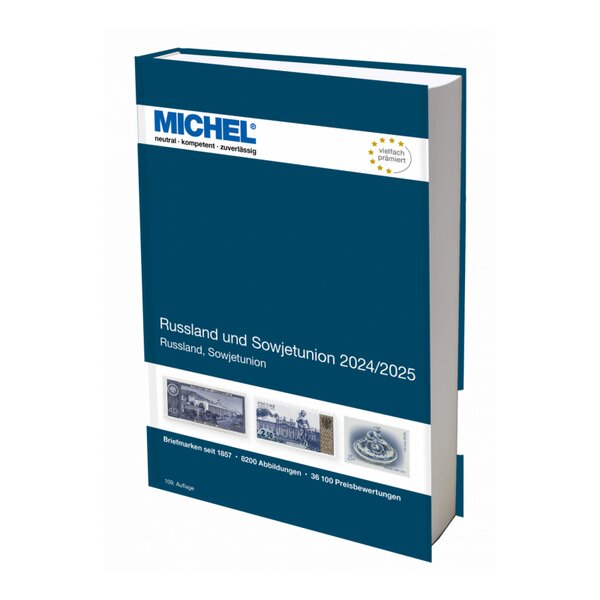 Catalogue Michel timbres de Russie et de l'Union Soviétique 2024-2025.