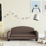 vidaXL Canapé pour enfants marron 70x45x30 cm similicuir