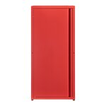 Armoire étagère 88 x 40 x 35 cm meuble de rangement métallique acier rouge 03_0008908
