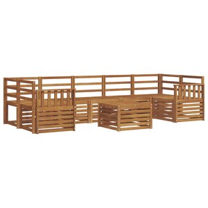 vidaXL Ensemble de canapés d'extérieur 8 pc Naturel