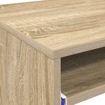 vidaXL Bureau d'ordinateur Chêne Sonoma Bois d'ingénierie Compact