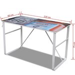 Bureau table meuble travail informatique rectangulaire unique 0502067