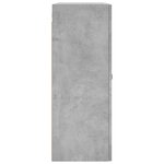 vidaXL Armoires murales 2 Pièces gris béton bois d'ingénierie