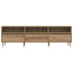 vidaXL Meuble TV chêne artisanal 150x30x44 5 cm bois d'ingénierie