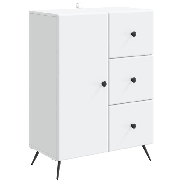 vidaXL Buffet Blanc 66 x 34 5 x 90 cm Bois d'ingénierie