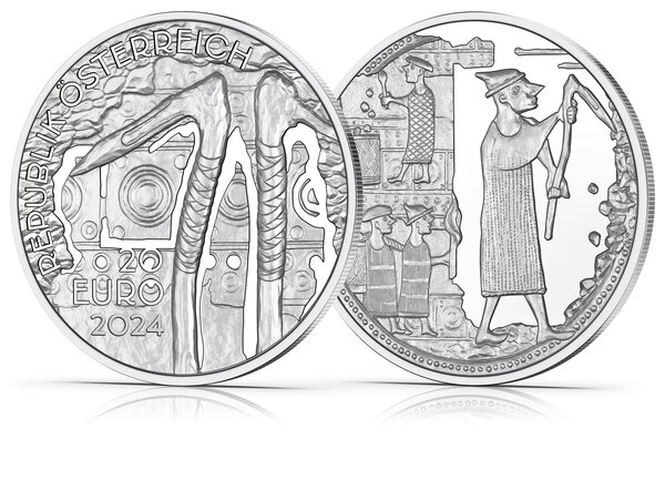 Pièce de monnaie 20 euro Autriche 2024 argent BE - Exploitation du sel