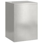 vidaXL Supports de plantes extérieurs Pilier 2 Pièces 24x24x35 cm Acier inoxydable