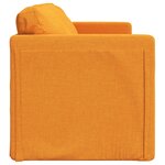 vidaXL Canapé-lit 2 en 1 jaune foncé 112x174x55 cm tissu