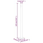 vidaXL Auvent latéral rétractable de patio 140x600 cm Gris