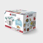 SEB P4624916 Autocuiseur Cocotte-minute CLIPSO MINUT' EASY 9L - Tous feux dont induction - Fabriqué en France - Inox et bleu