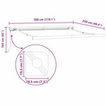vidaXL Auvent Rétractable Rouge et blanc 300 x 250 cm Tissu  Métal