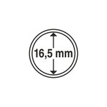 Capsules rondes 16 5mm pour monnaies de collection. Paquet - 100 capsules