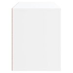 vidaXL Armoire à chaussures Blanc 80x35x45 cm Bois d'ingénierie