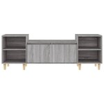 vidaXL Meuble TV Sonoma gris 160x35x55 cm Bois d'ingénierie