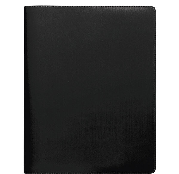 Agenda Président + Répert. Tranche Dorée Luna noir eb 21 x 27 cm Quovadis