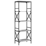 vidaXL Bibliothèque à 5 niveaux sonoma gris 59x35x171 cm