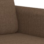 vidaXL Ensemble de canapés 3 Pièces avec coussins Marron Tissu