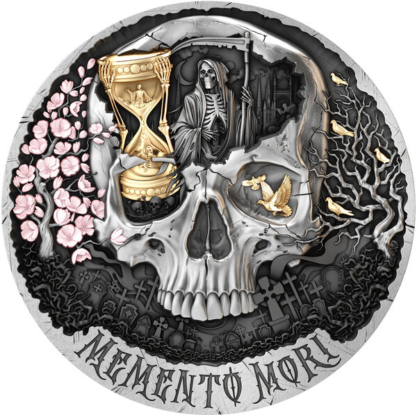 Pièce de monnaie en Argent 2000 Francs g 62.2 (2 oz) Millésime 2026 MEMENTO MORI (PRÉCOMMANDE)