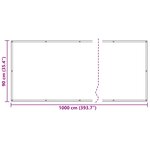 vidaXL Écran de balcon Bordeaux 90 x 1000 cm Oxford alu enduit de PU