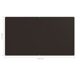 vidaXL Tapis de tente 250x450 cm Marron