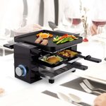 Princess gril à raclette piano 4 700 w noir
