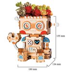 Robotime kit de construction de pot de fleurs robot