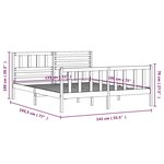vidaXL Cadre de lit sans matelas bois massif