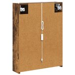 vidaXL Armoire Miroir de Salle de Bain Chêne fumé 73.5 x 15.5 x 70 cm