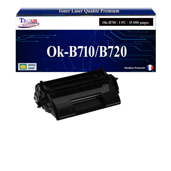 T3AZUR - Toner compatible avec Oki B710  B720DN  B720N  B730  B730DN  B730N
