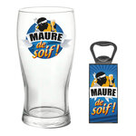 Set verre à bière et décapsuleur - maure de soif