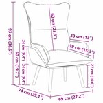 vidaXL fauteuil Rouge 69 x 74 x 93 cm Cuir artificiel