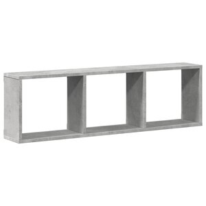vidaXL Armoire murale 100x16x30 cm gris béton bois d'ingénierie