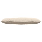 vidaXL Coussin de Dos Beige 120 x 50 cm Tissu en microfibre