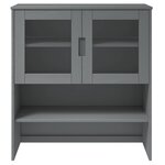 vidaXL Dessus de buffet MOLDE Gris 90x35x100 cm Bois massif de pin