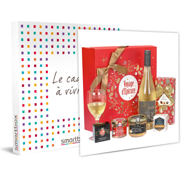Smartbox - coffret cadeau - assortiment de terrines  foie gras  chocolats et vin les ducs de gascogne