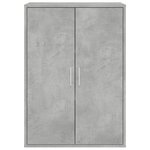 vidaXL Buffet gris béton 60x31x84 cm bois d'ingénierie