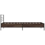 vidaXL Cadre de lit sans matelas chêne marron 100x200 cm