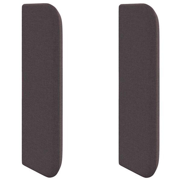 vidaXL Oreille de tête de lit Réglable Marron 16 x 40 x 4 5 cm tissu