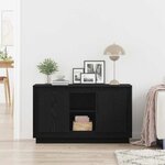 vidaXL Buffet Chêne noir 102 x 35 x 60 cm Bois d'ingénierie