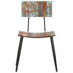 vidaXL Chaises à manger lot de 6 bois de récupération solide