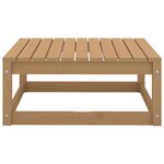 vidaXL Salon de jardin 8 Pièces Marron miel Bois de pin massif