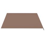 vidaXL Tissu de remplacement pour auvent Marron 4 5x3 5 m