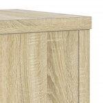 vidaXL Supports pour plantes 2 Pièces chêne sonoma bois d'ingénierie