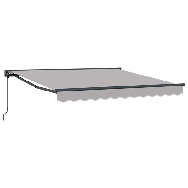 vidaXL Cadre d'auvent Gris clair 350 x 250 cm