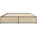 vidaXL Cadre de lit sans matelas chêne sonoma 150x200 cm