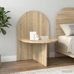 vidaXL Table de chevet Chêne Sonoma 48 x 49 x 65 cm Bois d’ingénierie