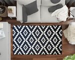 Tapis de salon Black&White 120 x 180 cm - Blanc