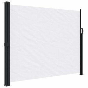 vidaXL Auvent latéral rétractable blanc 160x600 cm